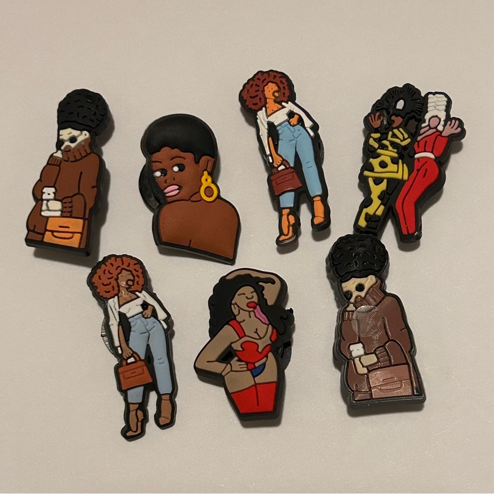 NWOT Crocs Jibbitz Set of 7 Stylish Women featuring BAPS movie